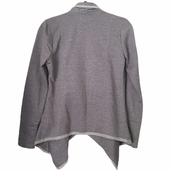 Jack by BB Dakota Gray Knit Drape Front Jacket - Picture 2 of 2